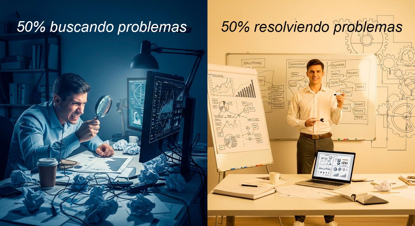 Estrategia 50%-50% Eficiencia Organizacional Moderna